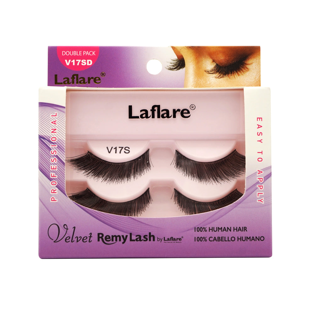 LAFLARE Velvet Remy Lash - Double Packs - V17SD by Avera Group