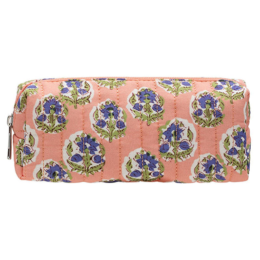 Eklips Quilted Cosmetic Bag - Small Makeup Bag Organizer for Travel, Stylish Pencil Case Design - Assorted Styles by Beauty Care Bag