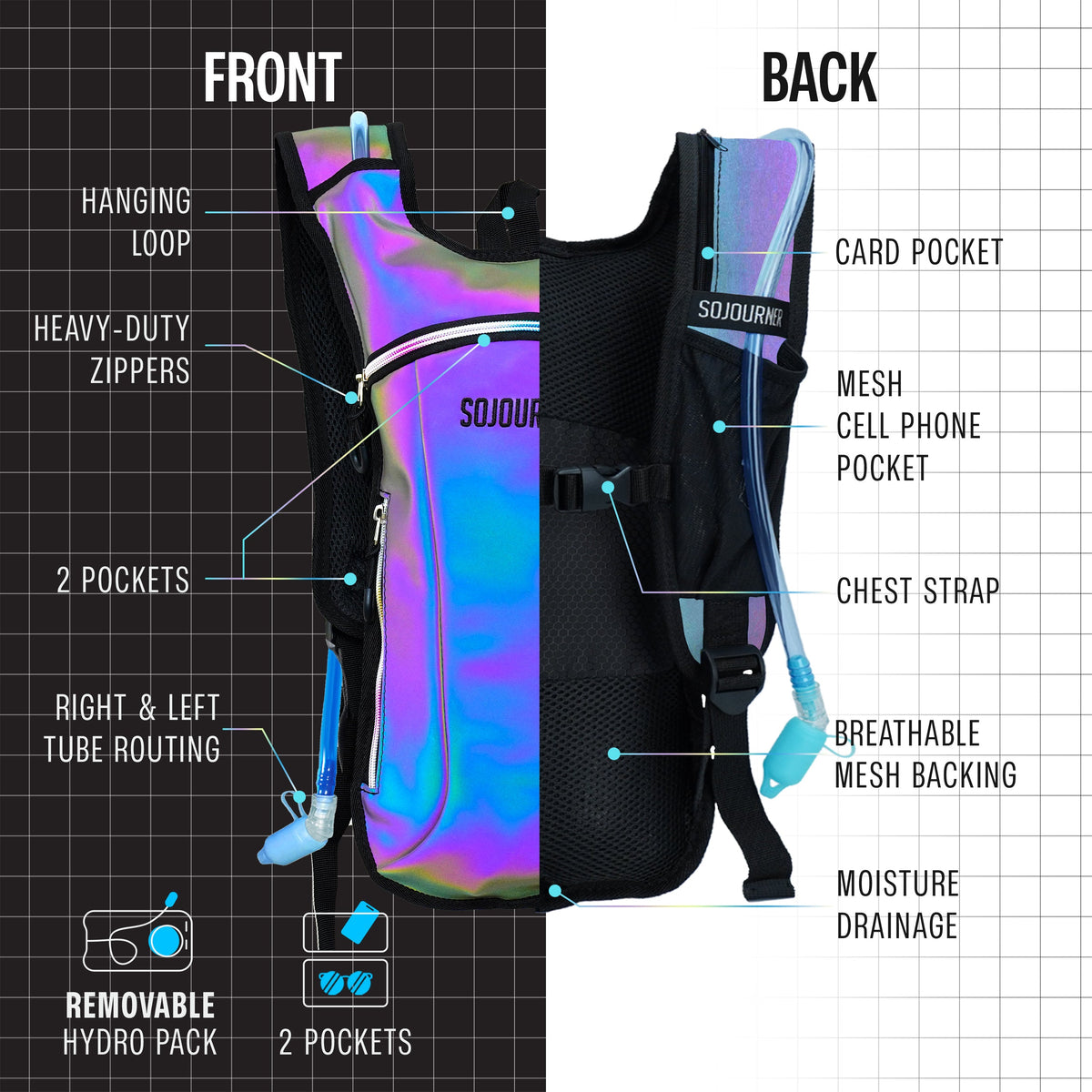 Hydration Pack Backpack (Small) by SoJourner