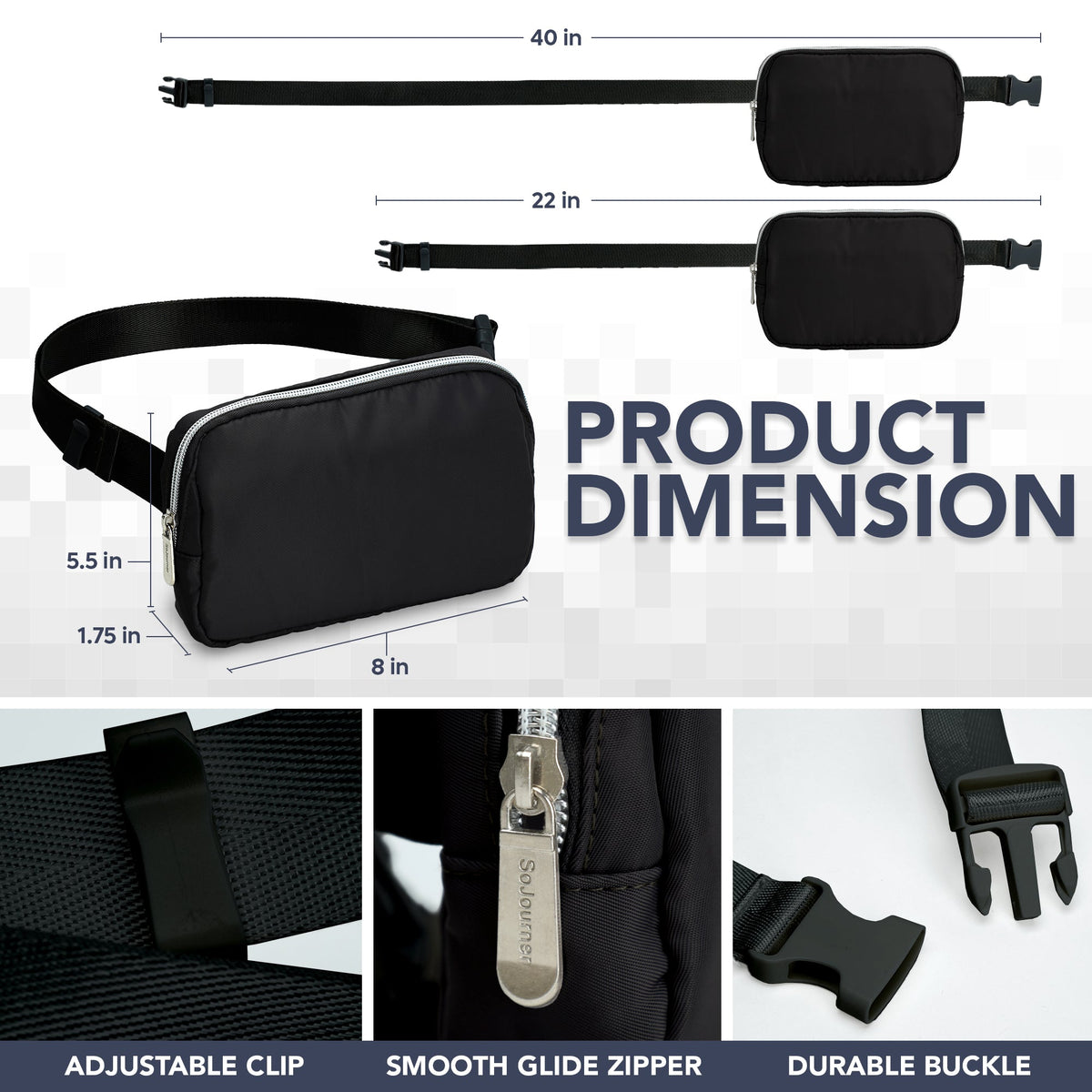 Fanny Pack (1 Pocket) by SoJourner