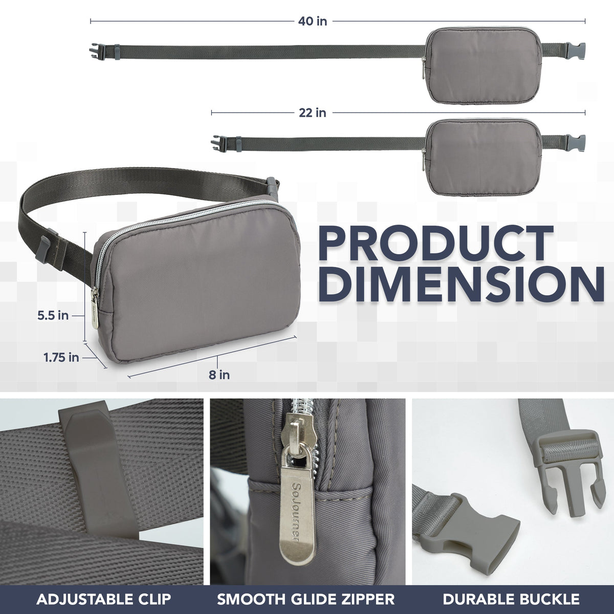 Fanny Pack (1 Pocket) by SoJourner