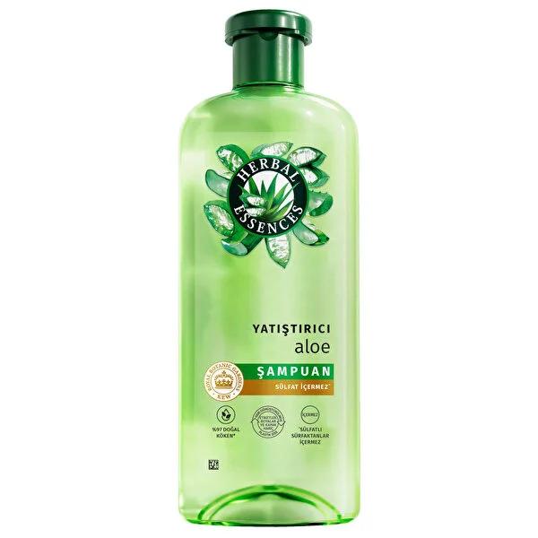 Herbal Essences Aloe Vera Shampoo: Deeply Hydrates Dry Hair, Sulfate & Silicone-Free, Vegan Formula, Jasmine Scent - Natural & Soothing, 11.83 fl oz by Beauty Care Bag