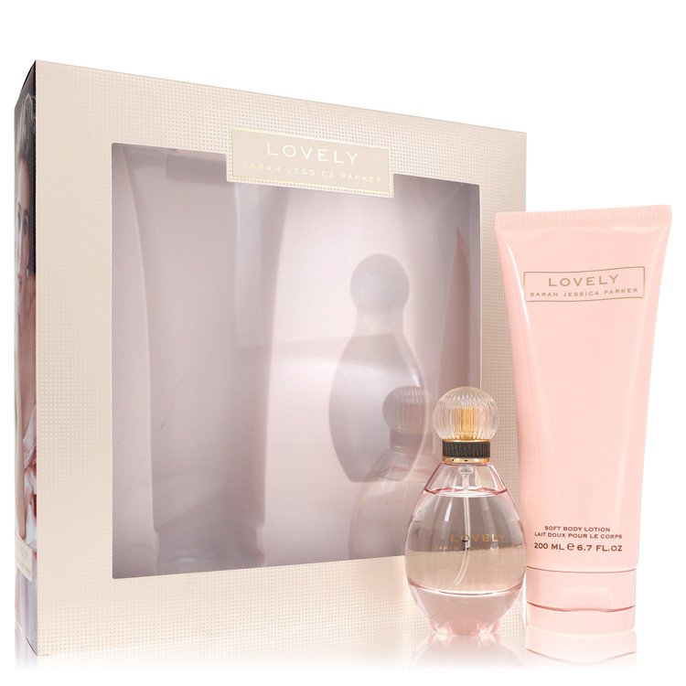 Lovely by Sarah Jessica Parker Gift Set -- 1.7 oz Eau De Parfum Spray + 6.7 oz Body Lotion for Women by Avera Group