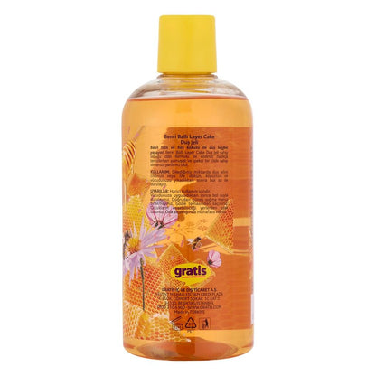 Benri Honey Layer Cake Shower Gel for Sweet Moisture 500 ml by Beauty Care Bag