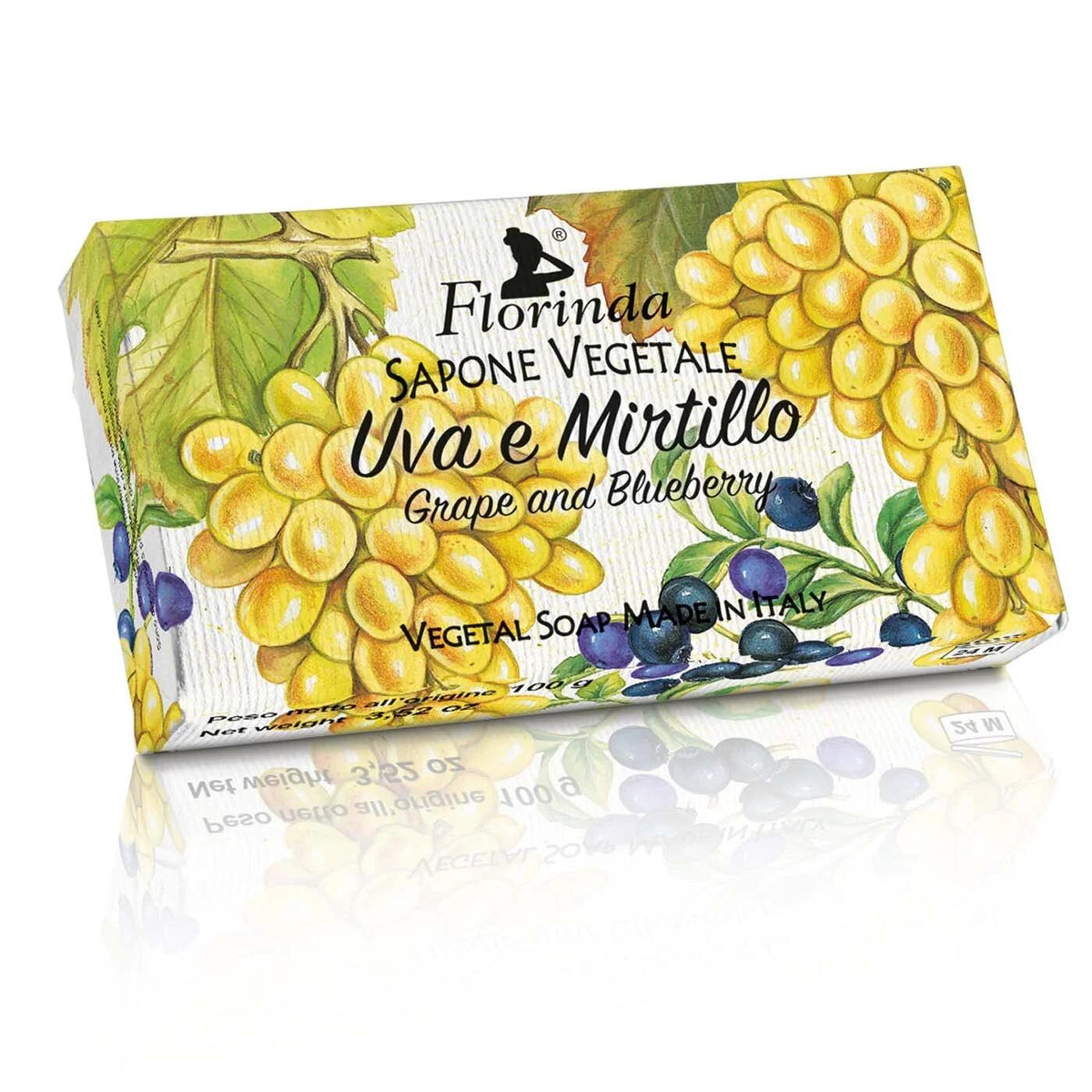 Florinda Grape & Blueberry Vegetal Soap Bar 100g by Beauty Care Bag