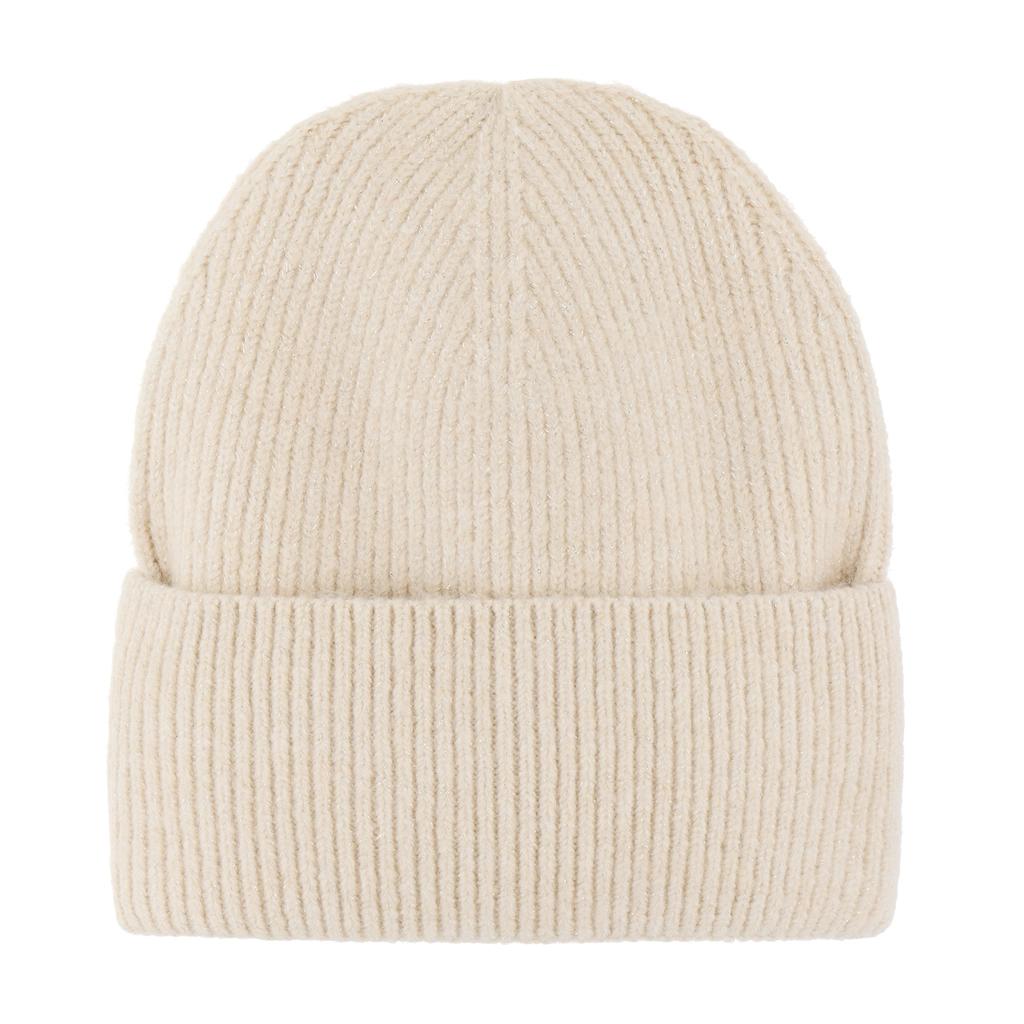 Eklips Glittery Beige Beanie Cozy Knit Hat 1 Piece by Beauty Care Bag