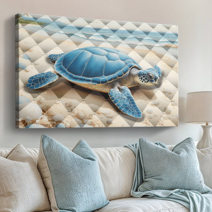 Side view of 3D Coastal Wall Art V canvas by Tailored Canvases, view 2