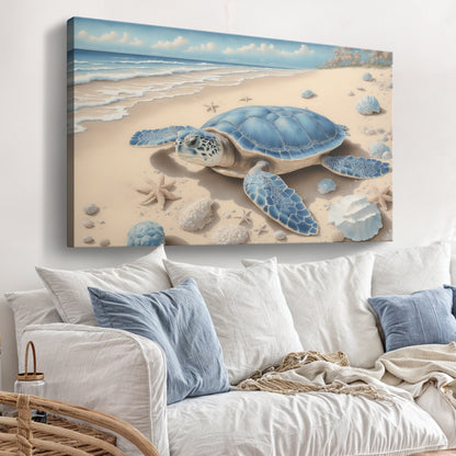 Close-up of 3D Coastal Wall Art canvas by Tailored Canvases