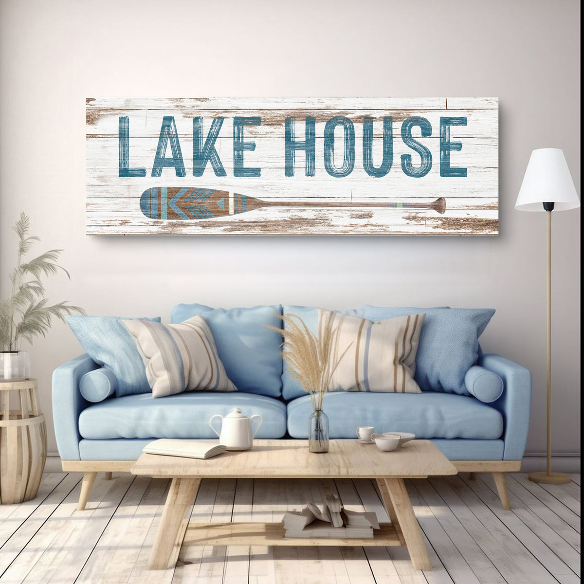 Lake House Coastal Sign II by Tailored Canvases