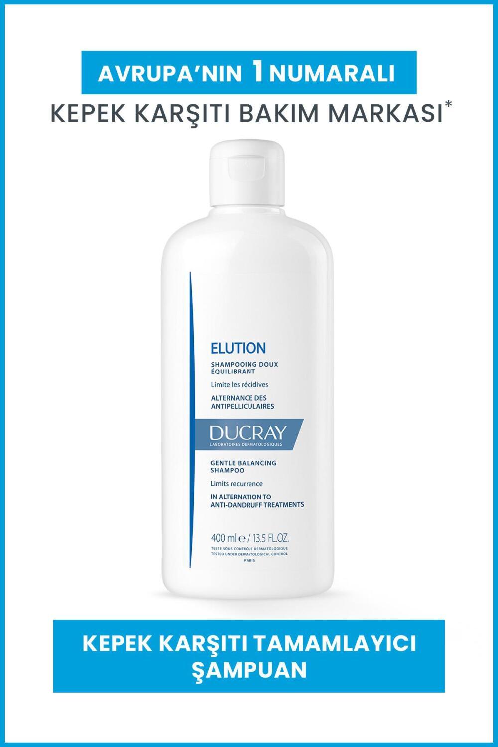 Ducray Elution anti-dandruff shampoo, 13.53 fl oz