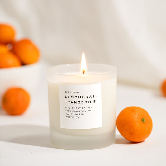 Lemongrass + Tangerine - Signature Candle by Slow North