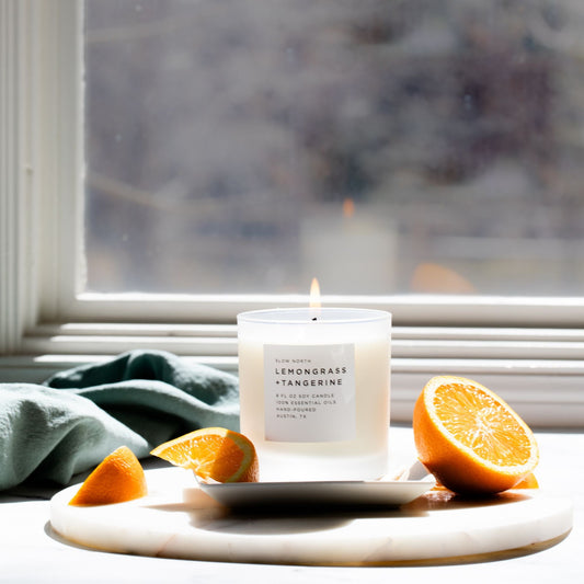 Lemongrass + Tangerine - Signature Candle by Slow North