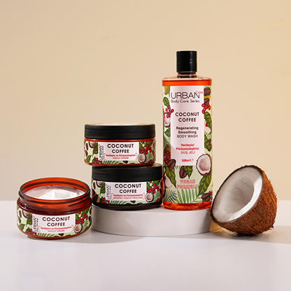 Urban Care Moisturizing Coconut Coffee Shower Gel - Nourishing Hydrating Body Wash for Dry Skin by Beauty Care Bag