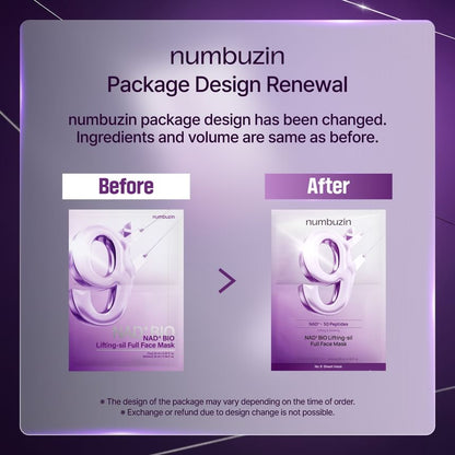 Numbuzin NAD+ BIO Lifting-sil Full Face Mask by AsiaBeautyMall