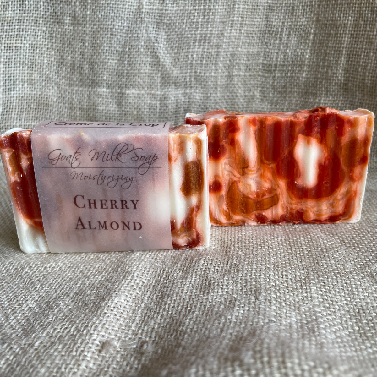 Goats Milk Soap - Cherry Almond by Creme de la Crop