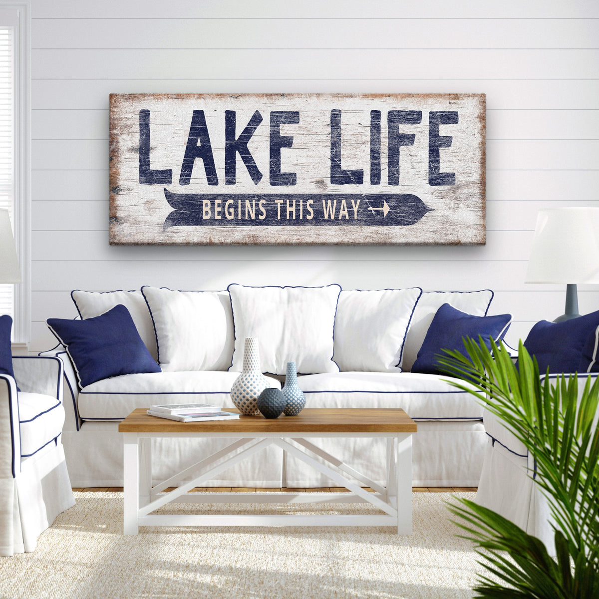 Personalized Lake Life Customizable Sign by Off The Square Designs