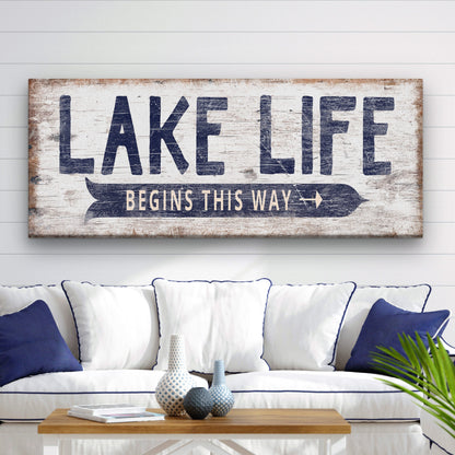 Personalized Lake Life Customizable Sign by Off The Square Designs