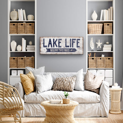 Personalized Lake Life Customizable Sign by Off The Square Designs