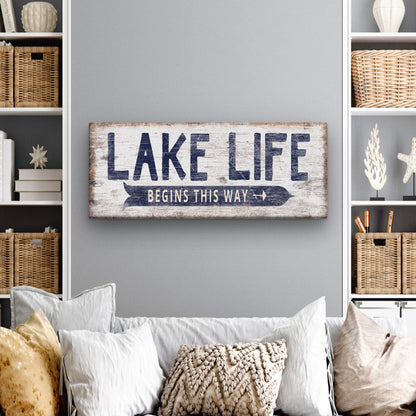 Personalized Lake Life Customizable Sign by Off The Square Designs