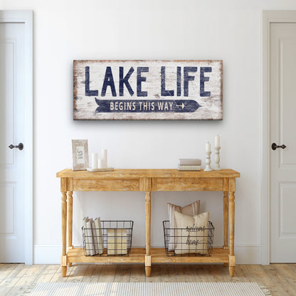 Personalized Lake Life Customizable Sign by Off The Square Designs
