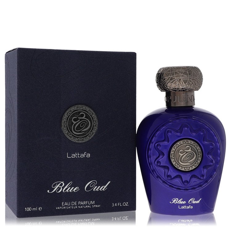 Lattafa Blue Oud by Lattafa Eau De Parfum Spray (Unisex) 3.4 oz for Men by Avera Group