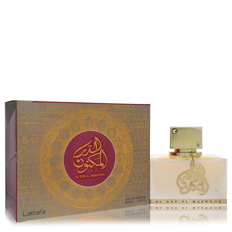 Lattafa Al Dur Al Maknoon Gold by Lattafa Eau De Parfum Spray (Unisex) 3.4 oz for Men by Avera Group