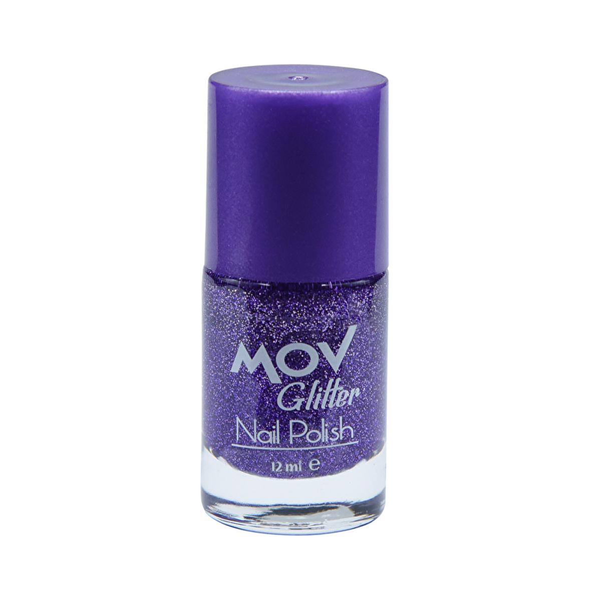 Mov Nail Glitter Polish No:14 - Shiny Nail Art Supplies for Beauty Care by Beauty Care Bag