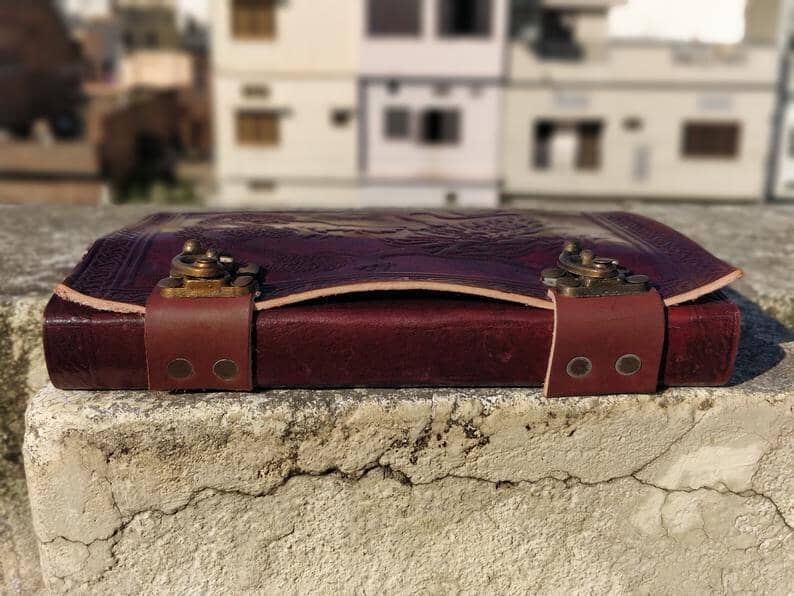 The Memphis Notebook by Classy Leather Bags
