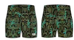 Women's High-Waisted Seamless Front Compression Training Shorts | Lethal Venom by Tango Charlie Apparel