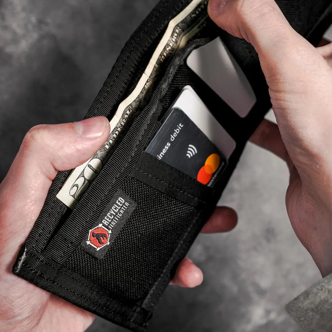 Lieutenant Wallet - Combat Leather Edition by Recycled Firefighter
