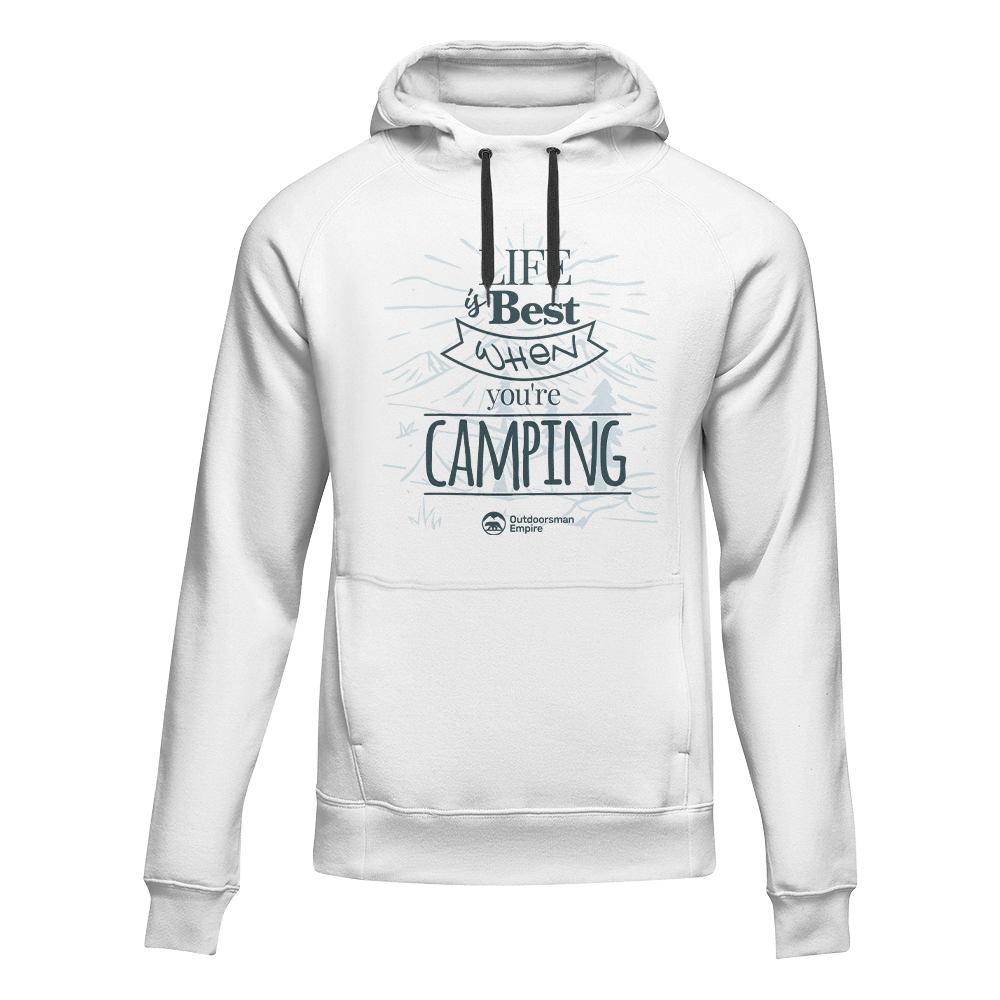 Life Is Best Adult Fleece Hoodie by Outdoorzees