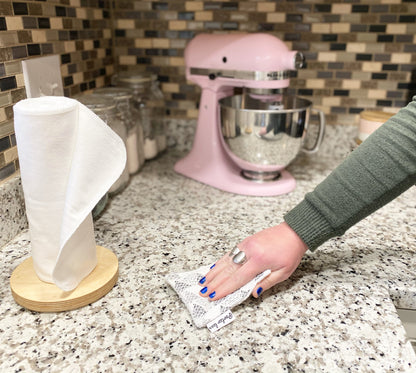 Reusable paper towels, Solid White – view 3