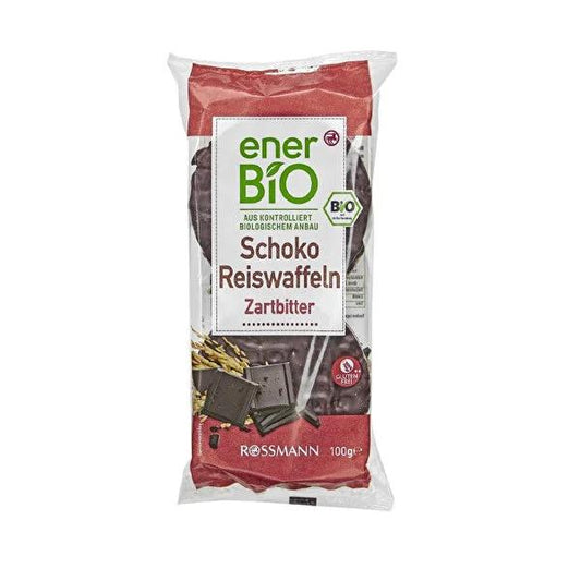 Enerbio Organic Dark Chocolate Rice Cakes: Gluten-Free Indulgence, Healthy Snack, 100g by Beauty Care Bag