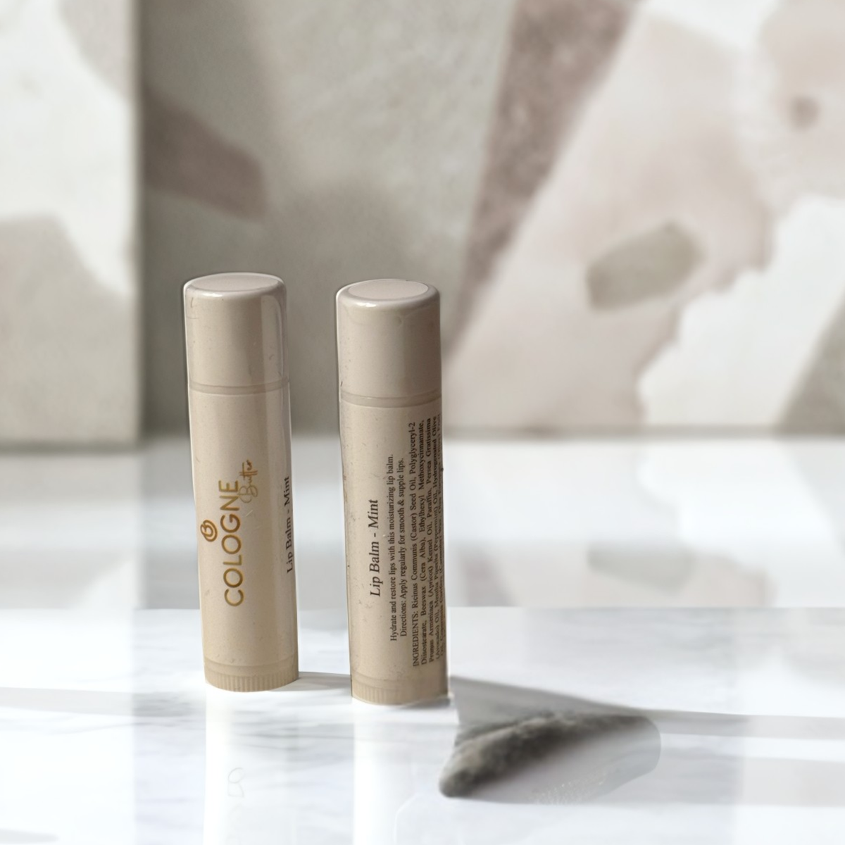 Hydrating Lip Balm – Vanilla & Mint | Moisturizing Lip Care with Castor, Avocado & Olive Oils | Repair Dry Chapped Lips | Smooth & Nourishing Lip Balm by CB