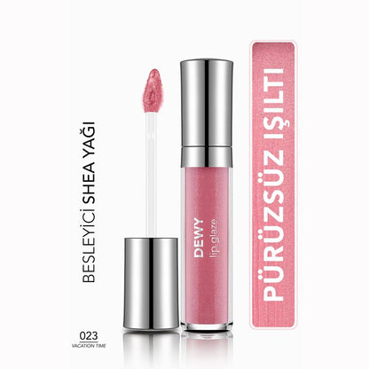 Flormar Dewy Lip Glaze High-Shine Gloss 023 Vacation Time by Beauty Care Bag