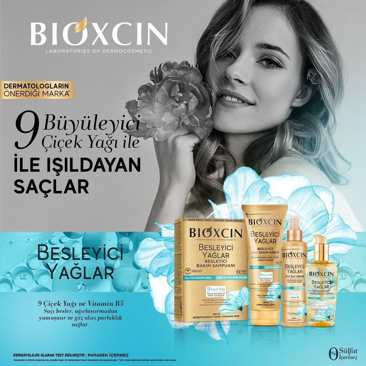 Bioxcin Nourishing Flower Oils Hair Conditioner: Deeply Moisturizes, Repairs Dry & Damaged Hair. Sulfate-Free, Hypoallergenic Formula by Beauty Care Bag