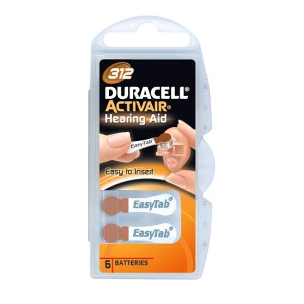Duracell Activair Size 312 Hearing Aid Batteries Long Lasting by Beauty Care Bag