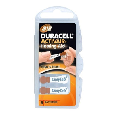Duracell Activair Size 312 Hearing Aid Batteries Long Lasting by Beauty Care Bag