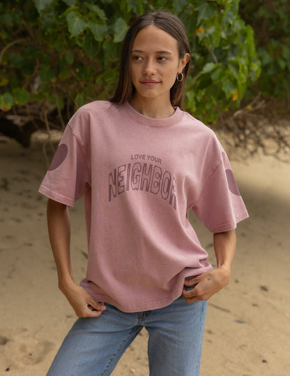 Love Your Neighbor Heavyweight Tee by Elevated Faith
