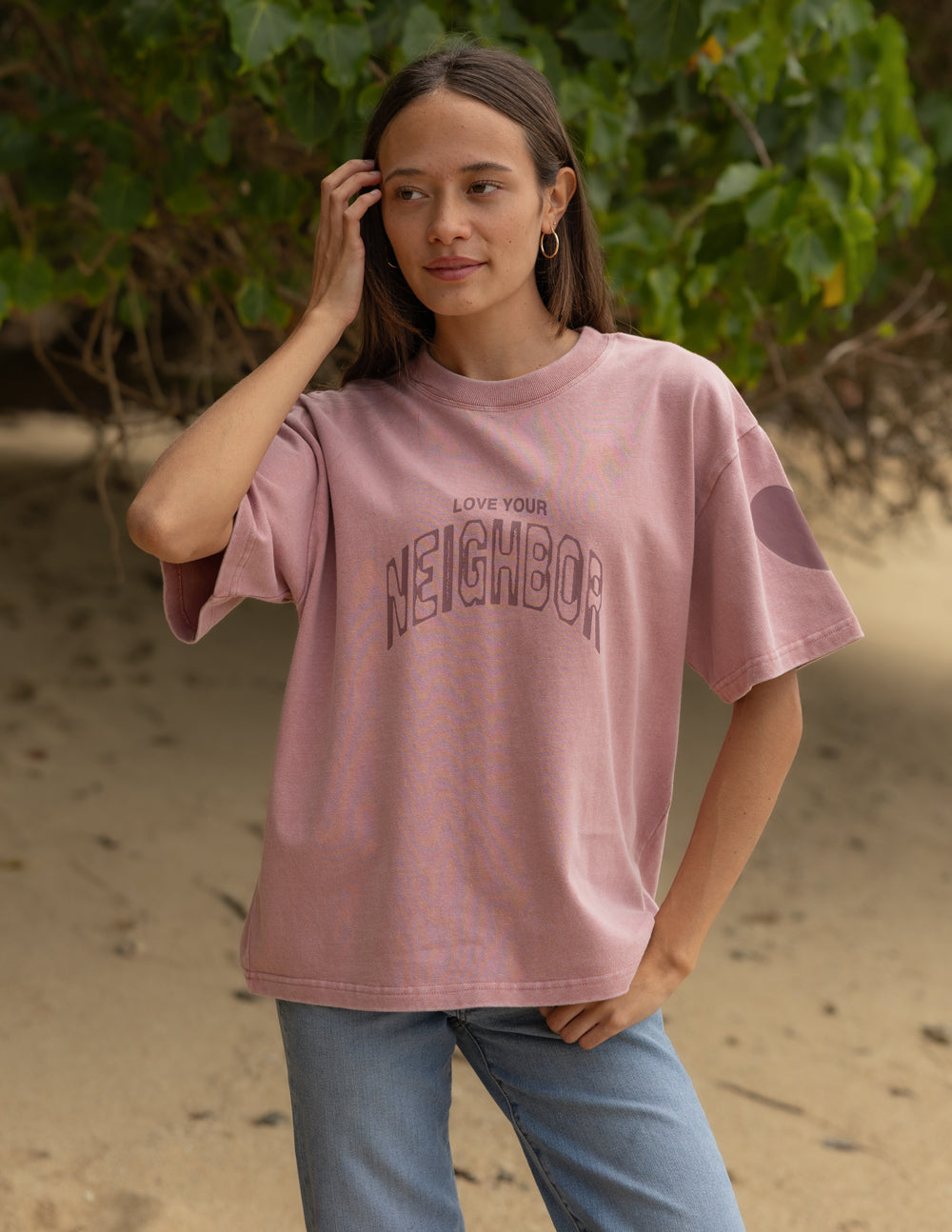 Love Your Neighbor Heavyweight Tee by Elevated Faith