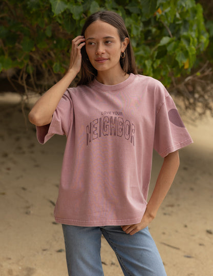 Love Your Neighbor Heavyweight Tee by Elevated Faith