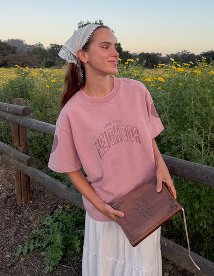 Love Your Neighbor Heavyweight Tee by Elevated Faith