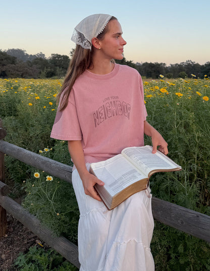 Love Your Neighbor Heavyweight Tee by Elevated Faith