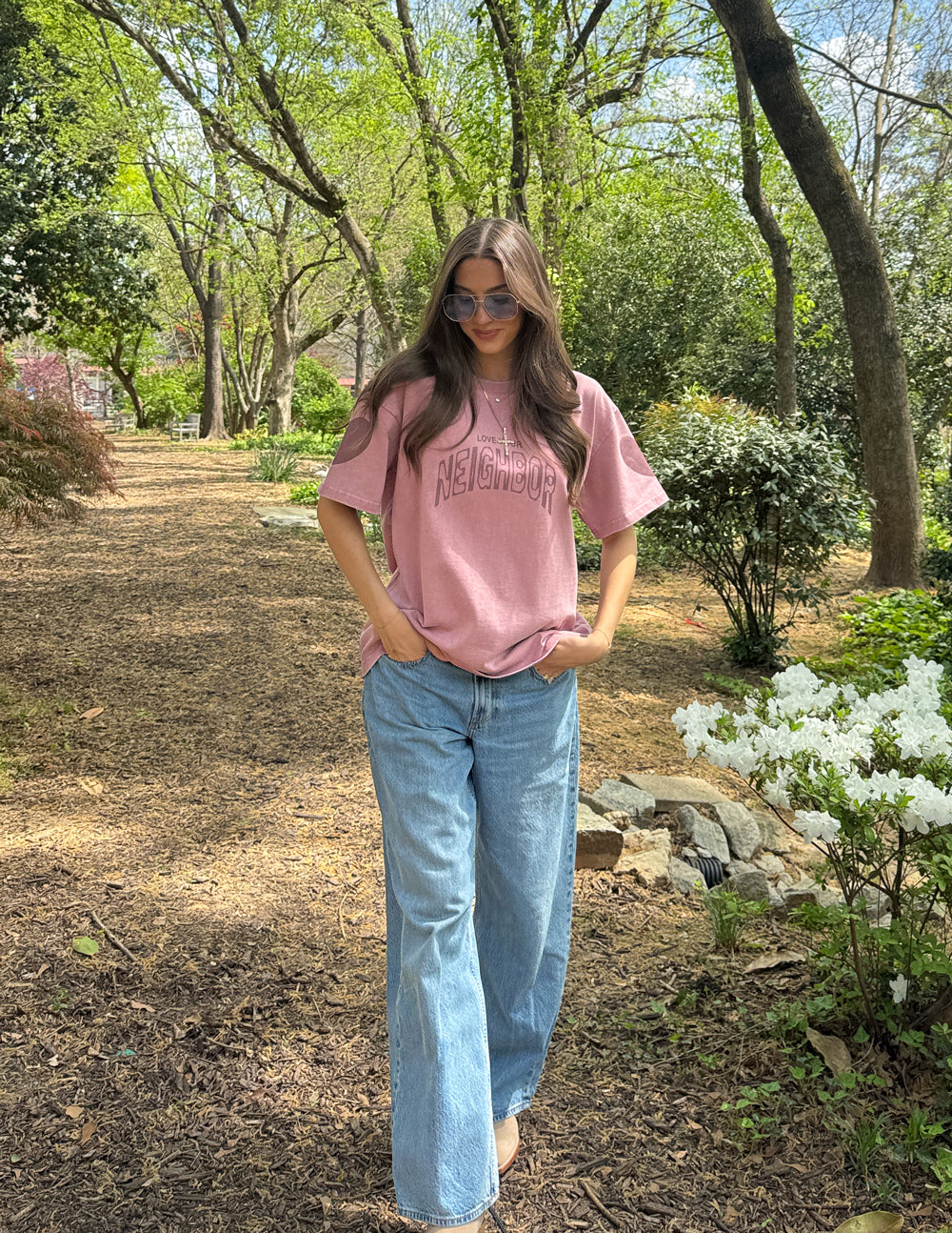 Love Your Neighbor Heavyweight Tee by Elevated Faith