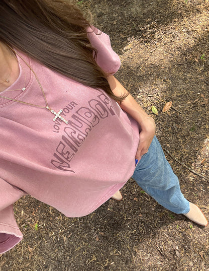 Love Your Neighbor Heavyweight Tee by Elevated Faith