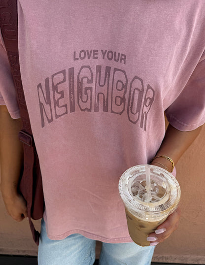 Love Your Neighbor Heavyweight Tee by Elevated Faith