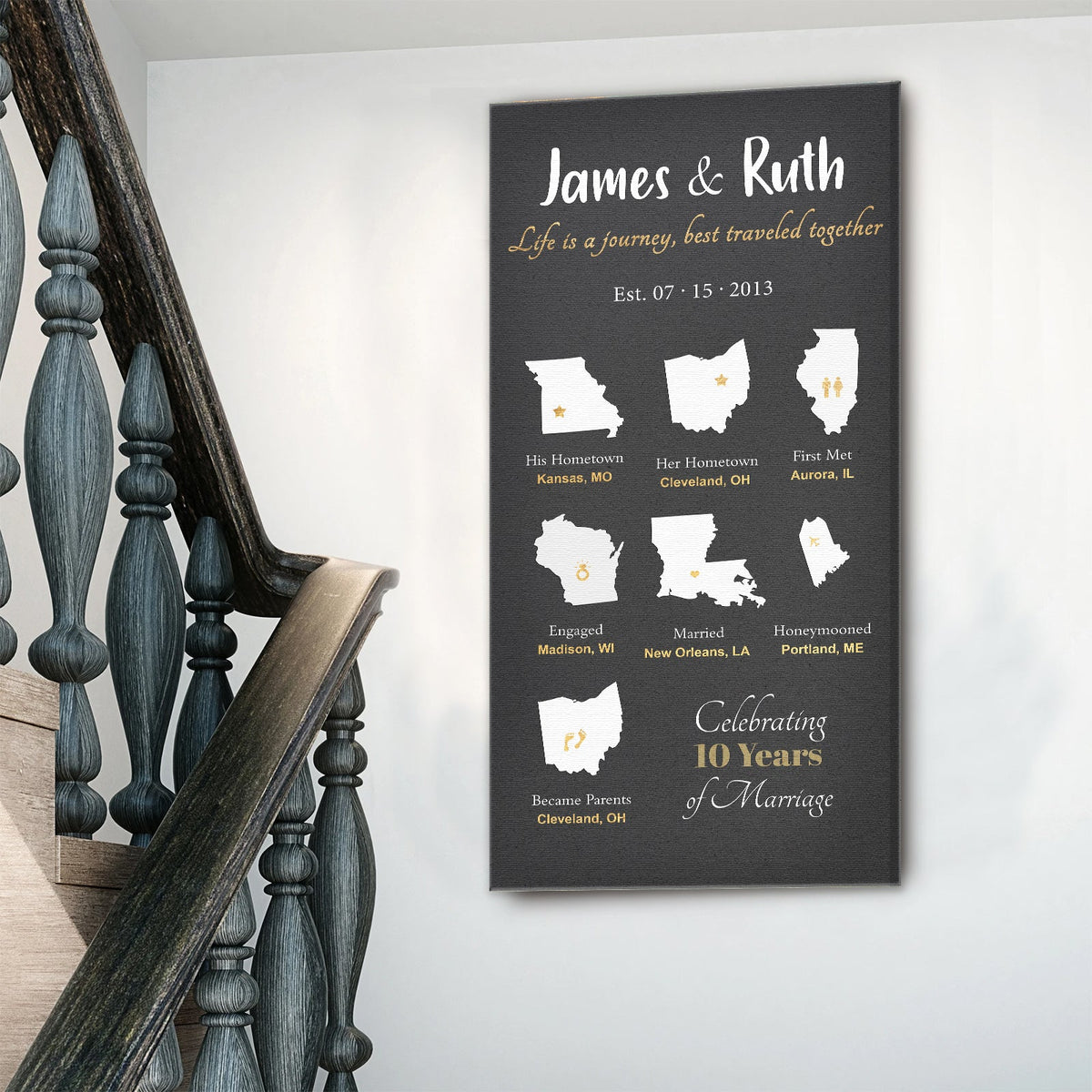 Love Is An Adventure Sign by Tailored Canvases