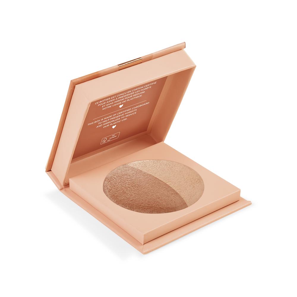 Sedefli Highlighting Powder by Unknown Brand - Dual-Toned Highlighter for Radiant Glow by Beauty Care Bag