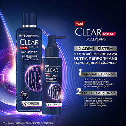 Clear Men Scalp Pro: Advanced Hair Growth Serum for Men - Clinically Proven Hair Loss Treatment - Strengthens & Thickens Hair for Increased Density by Beauty Care Bag