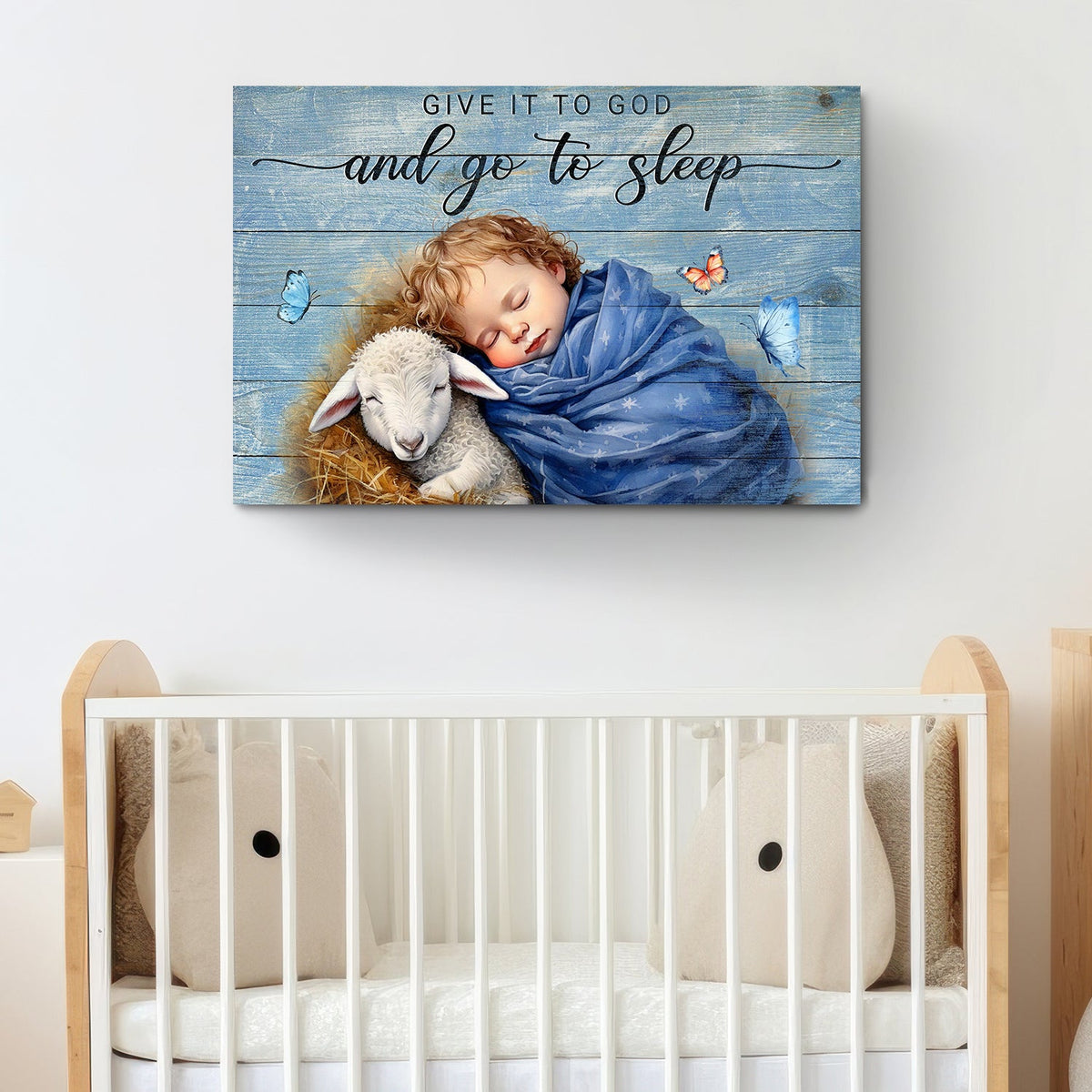 Give It To God And Go To Sleep Faith Sign X by Tailored Canvases